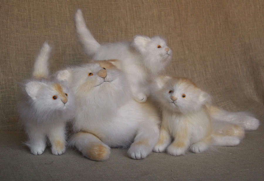 plush cats and kittens